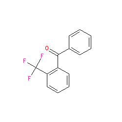 Phenyl(2-(trifluoromethyl)phenyl)methanone chemical structure (CAS 727-99-1)