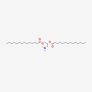 3-(DImethylamino)propane-1,2-diyl ditetradecanoate chemical structure (CAS 72719-84-7)