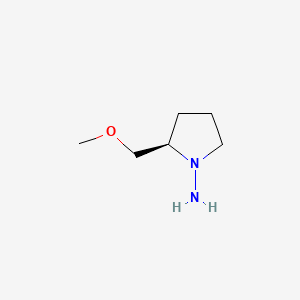 (R)-2-(Methoxymethyl)pyrrolidin-1-amine chemical structure (CAS 72748-99-3)