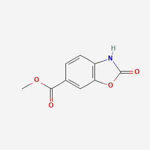 Methyl 2-oxo-2,3-dihydrobenzo[d]oxazole-6-carboxylate chemical structure (CAS 72752-80-8)