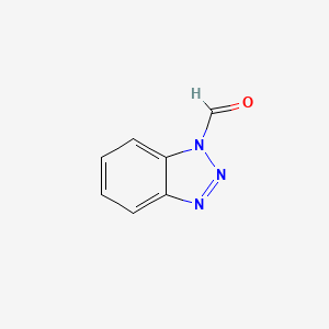 1H-Benzo[d][1,2,3]triazole-1-carbaldehyde chemical structure (CAS 72773-04-7)
