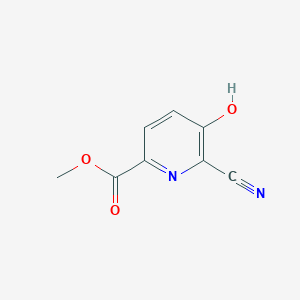 Methyl 6-cyano-5-hydroxypicolinate chemical structure (CAS 727736-63-2)