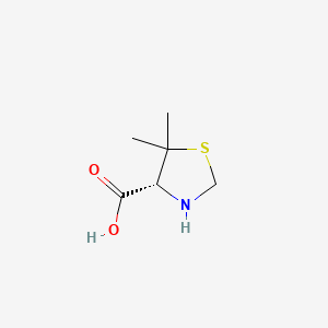 (R)-5,5-Dimethylthiazolidine-4-carboxylic acid chemical structure (CAS 72778-00-8)