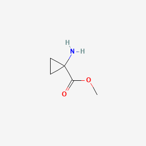 Methyl 1-aminocyclopropanecarboxylate chemical structure (CAS 72784-43-1)