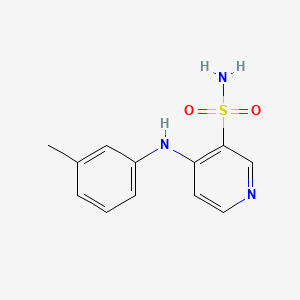 4-(m-Tolylamino)pyridine-3-sulfonamide chemical structure (CAS 72811-73-5)