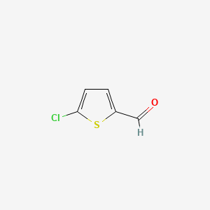 2-Chloro-5-thiophenecarboxaldehyde chemical structure (CAS 7283-96-7)