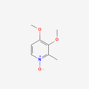 3,4-Dimethoxy-2-methylpyridine 1-oxide chemical structure (CAS 72830-07-0)