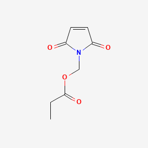 (2,5-Dioxo-2,5-dihydro-1H-pyrrol-1-yl)methyl propionate chemical structure (CAS 72835-26-8)