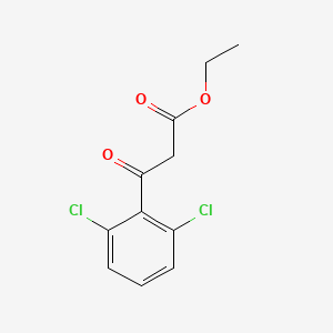 Ethyl 3-(2,6-dichlorophenyl)-3-oxopropanoate chemical structure (CAS 72835-87-1)