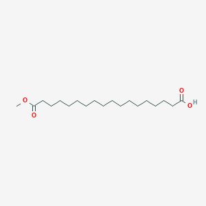 18-Methoxy-18-oxooctadecanoic acid chemical structure (CAS 72849-35-5)