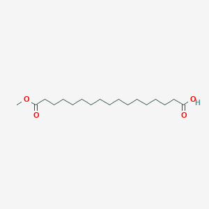 17-Methoxy-17-oxoheptadecanoic acid chemical structure (CAS 72849-42-4)