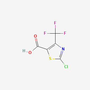 2-Chloro-4-(trifluoromethyl)thiazole-5-carboxylic acid chemical structure (CAS 72850-61-4)