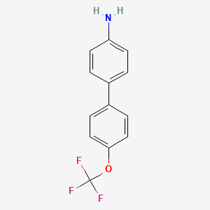 4'-(Trifluoromethoxy)-[1,1'-biphenyl]-4-amine chemical structure (CAS 728919-14-0)