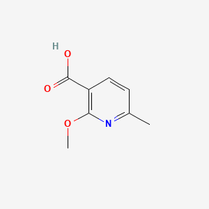 2-Methoxy-6-methylnicotinic acid chemical structure (CAS 72918-10-6)