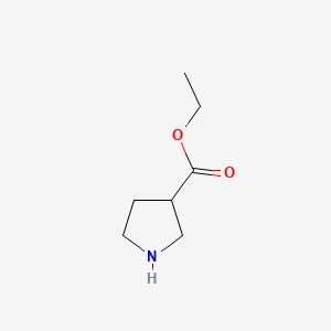 Ethyl pyrrolidine-3-carboxylate chemical structure (CAS 72925-15-6)
