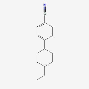 4-(trans-4-Ethylcyclohexyl)benzonitrile chemical structure (CAS 72928-54-2)
