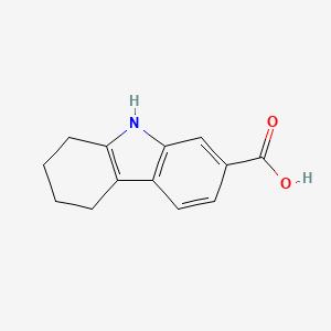 2,3,4,9-Tetrahydro-1H-carbazole-7-carboxylic acid chemical structure (CAS 729613-71-2)