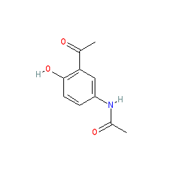 N-(3-Acetyl-4-hydroxyphenyl)acetamide chemical structure (CAS 7298-67-1)