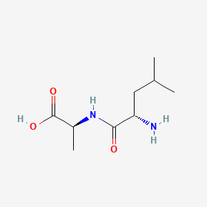 (S)-2-((S)-2-Amino-4-methylpentanamido)propanoic acid chemical structure (CAS 7298-84-2)