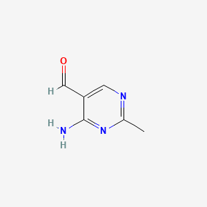 4-Amino-2-methylpyrimidine-5-carbaldehyde chemical structure (CAS 73-68-7)