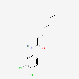 N-(3,4-Dichlorophenyl)octanamide chemical structure (CAS 730-25-6)