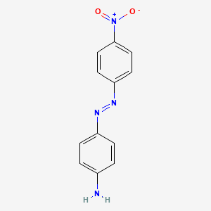 4-((4-Nitrophenyl)diazenyl)aniline chemical structure (CAS 730-40-5)