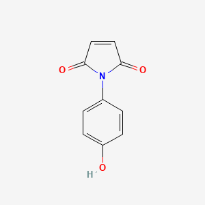 1-(4-Hydroxyphenyl)-1H-pyrrole-2,5-dione chemical structure (CAS 7300-91-6)