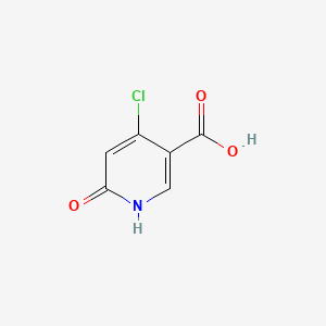 4-Chloro-6-hydroxynicotinic acid chemical structure (CAS 73038-85-4)