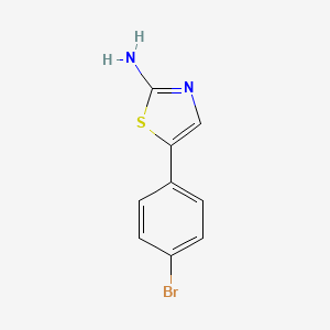 5-(4-Bromophenyl)thiazol-2-amine chemical structure (CAS 73040-60-5)