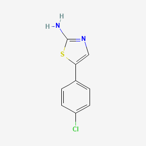 5-(4-Chlorophenyl)thiazol-2-amine chemical structure (CAS 73040-66-1)