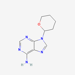 9-(Tetrahydro-2H-pyran-2-yl)-9H-purin-6-amine chemical structure (CAS 7306-67-4)