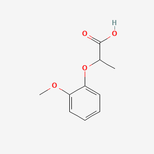 2-(2-Methoxyphenoxy)propanoic acid chemical structure (CAS 7309-51-5)