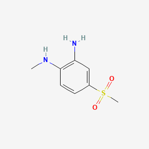 N1-Methyl-4-(methylsulfonyl)benzene-1,2-diamine chemical structure (CAS 73097-51-5)