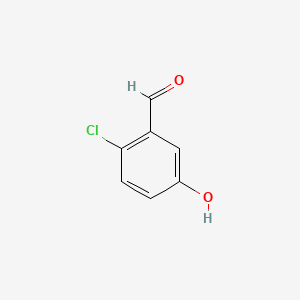 2-Chloro-5-hydroxybenzaldehyde chemical structure (CAS 7310-94-3)