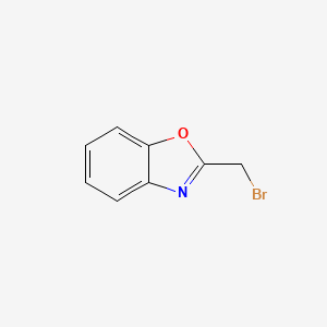 2-(Bromomethyl)benzo[d]oxazole chemical structure (CAS 73101-74-3)