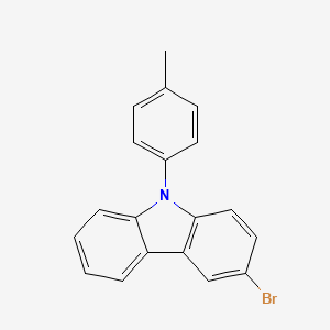 3-Bromo-9-(p-tolyl)-9H-carbazole chemical structure (CAS 731016-44-7)