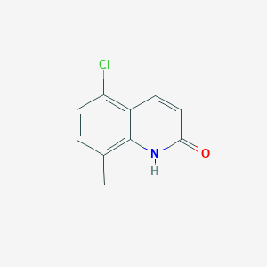 5-Chloro-8-methylquinolin-2(1H)-one chemical structure (CAS 73108-77-7)