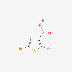 2,5-Dibromothiophene-3-carboxylic acid chemical structure (CAS 7311-70-8)