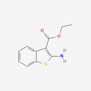 Ethyl 2-aminobenzo[b]thiophene-3-carboxylate chemical structure (CAS 7311-95-7)