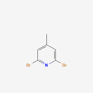 2,6-Dibromo-4-methylpyridine chemical structure (CAS 73112-16-0)