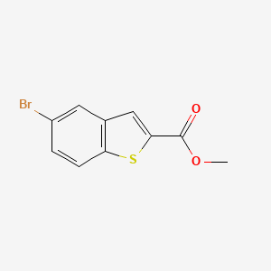 Methyl 5-bromobenzo[b]thiophene-2-carboxylate chemical structure (CAS 7312-11-0)
