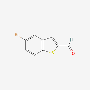 5-Bromobenzo[b]thiophene-2-carbaldehyde chemical structure (CAS 7312-18-7)