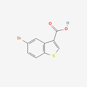 5-Bromobenzo[b]thiophene-3-carboxylic acid chemical structure (CAS 7312-24-5)
