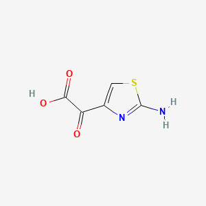 2-(2-Aminothiazol-4-yl)-2-oxoacetic acid chemical structure (CAS 73150-67-1)
