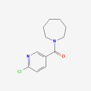 Azepan-1-yl(6-chloropyridin-3-yl)methanone chemical structure (CAS 731826-33-8)