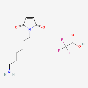 1-(6-Aminohexyl)-1H-pyrrole-2,5-dione 2,2,2-trifluoroacetate chemical structure (CAS 731862-92-3)