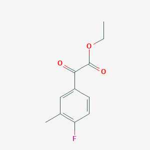 Ethyl 4-fluoro-3-methylbenzoylformate chemical structure (CAS 732251-71-7)