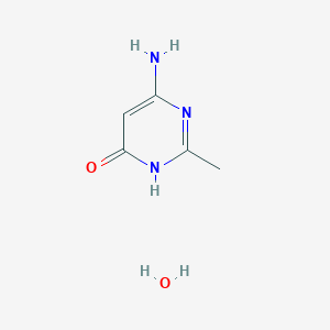 4-Amino-6-hydroxy-2-methylpyrimidine hydrate chemical structure (CAS 732304-23-3)