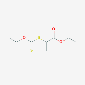 Ethyl 2-((ethoxycarbonothioyl)thio)propanoate chemical structure (CAS 73232-07-2)