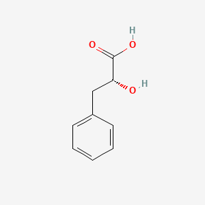 (R)-2-Hydroxy-3-phenylpropanoic acid chemical structure (CAS 7326-19-4)
